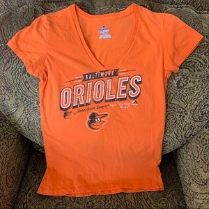 Majestic Baltimore Orioles Ladies V-Neck Tee M